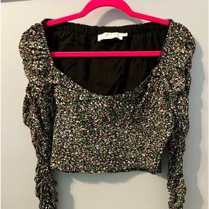 Women’s floral crop top